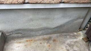 基礎の水染み 白華現象
