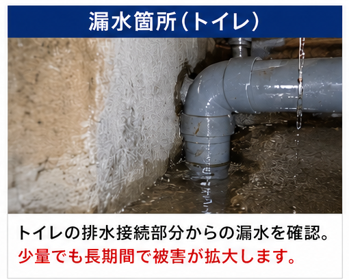 トイレ漏水