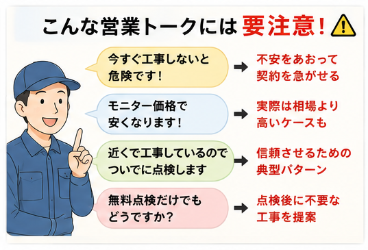 営業トーク　注意