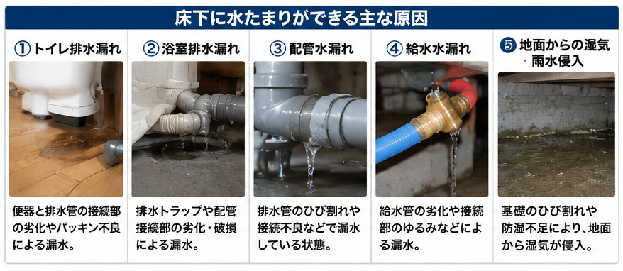 床下浸水 原因