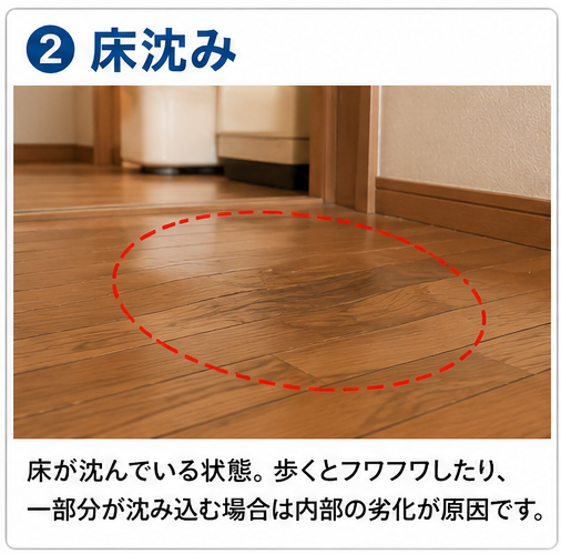 床沈み